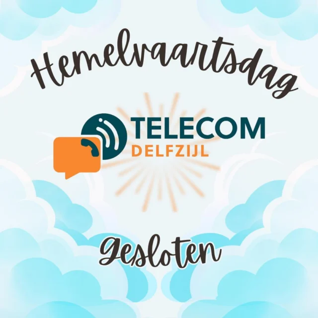🔒In verband met Hemelvaartsdag zijn we morgen gesloten! Vrijdagochtend vanaf 09:30 uur staan we weer voor jullie klaar ✅ Tot snel! 🫶🏻  #telecom #delfzijl #winkelcentrumdelfzijl #smartphone #tablet #repair