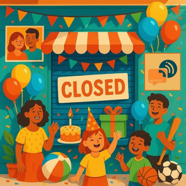 📣Zaterdag 30 augustus gesloten!📣  Aanstaande zaterdag zijn we helaas gesloten: eigenaar Willem viert zijn verjaardag 🥳 én wij zitten nog volop in de vakantieplanning. Het is ieder weekend weer een logistieke uitdaging om onze drie kinderen op tijd naar alle sportclubs te krijgen en we krijgen het zaterdag anders niet voorelkaar😅  🎂 Wie als eerste raadt wat Willem’s leeftijd wordt wint een slagroomtaart! Kom maar door met jullie reacties 😜  Bedankt voor jullie begrip en we staan maandag weer voor iedereen klaar!  Fijn weekend gewenst namens team Telecom Delfzijl! ☀️  #telecom #delfzijl #winkelcentrumdelfzijl #smartphone #tablet #repair